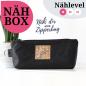 Preview: Nähset Zipperbag - Waxed Black & Kork