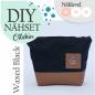 Preview: Nähset Kosmetiktasche - Waxed Black