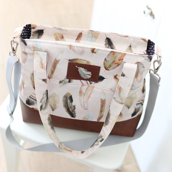 Nähbox Shopper - Feathers Cream