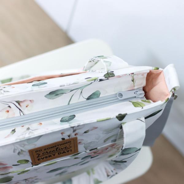 Nähbox Shopper - Eukalyptus korall inkl. Labelset 'Floral'