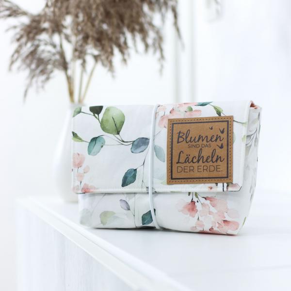 Nähset Minibag - Eukalyptus korall inkl. Labelset 'Floral'