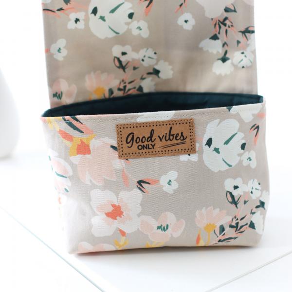 Nähset Minibag - Blumen korall inkl. Labelset 'Floral'