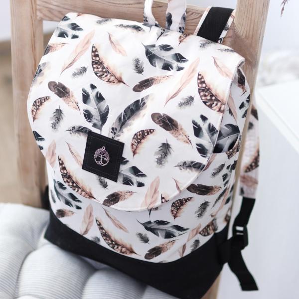 Nähbox Rucksack - Feathers Nude