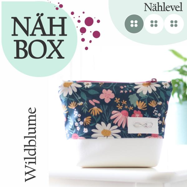 Nähbox Kosmetiktasche - Wildblume