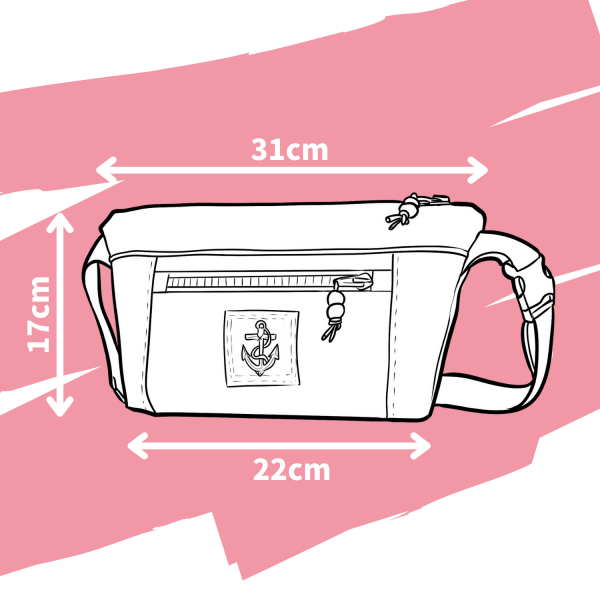 Nähbox Gürteltasche 'Ida' - Blumenkind