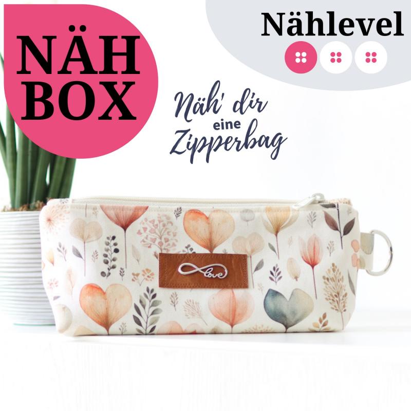 Nähset Zipperbag - Herzallerliebst