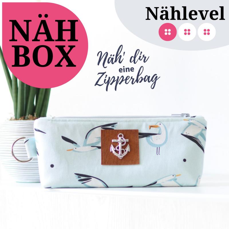 Nähset Zipperbag - Möwe