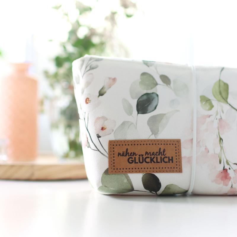 Nähset Minibag - Eukalyptus korall inkl. Labelset 'Floral'