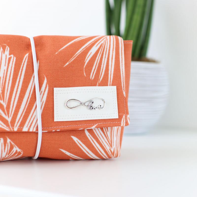 Nähset Minibag - Palmenblätter Orange