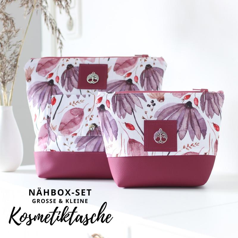 Nähbox große Kosmetiktasche - Purple