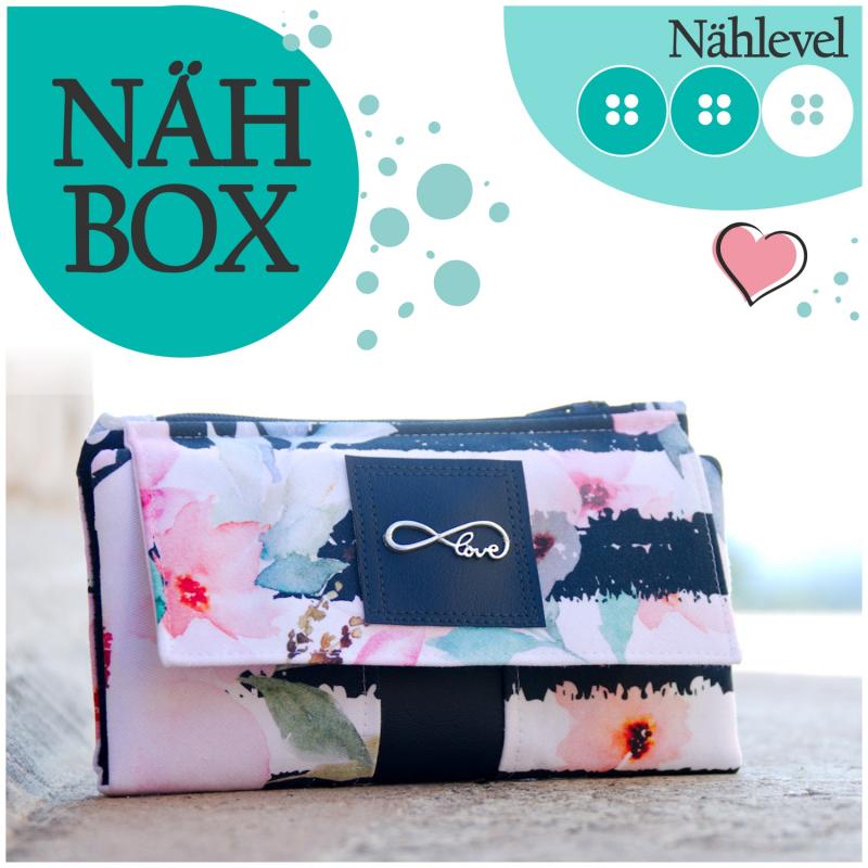 Nähbox 'Smaragd Geldbörse' - Sommerblume
