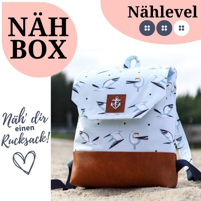 Nähbox Rucksack - Möwe