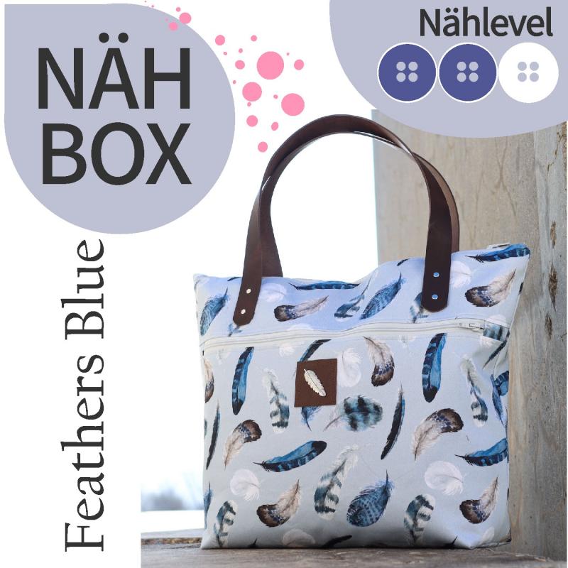 Nähbox 'Piper' - Feathers Blue